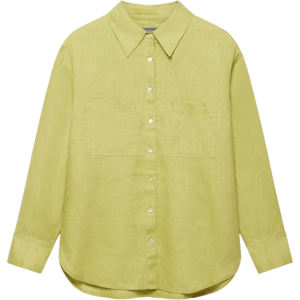 Mint Velvet Green Linen Sleeved Shirt